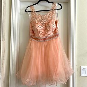 Dancing Queen size L coral dress